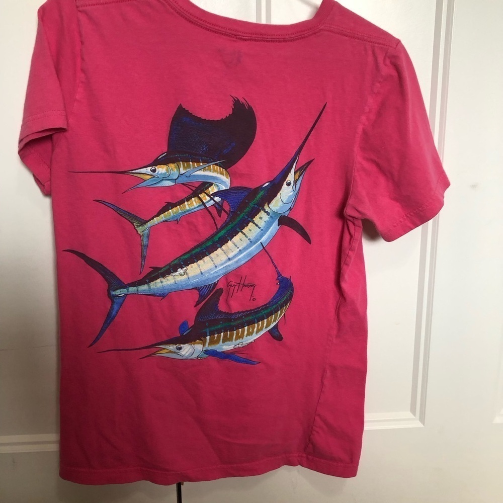 Pink woman’s size small Guy Harvey Graphic T-Shirt - Picture 4 of 5